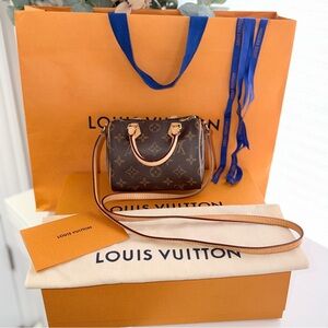 Louis Vuitton Nano Speedy ✨| Authenticated | Classic Monogram | Box & Dust Bag